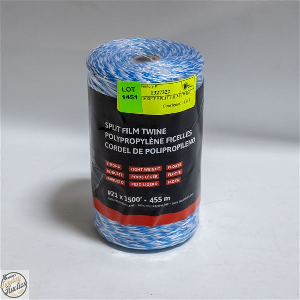 ROLL OF 1500FT SPLIT FILM TWINE