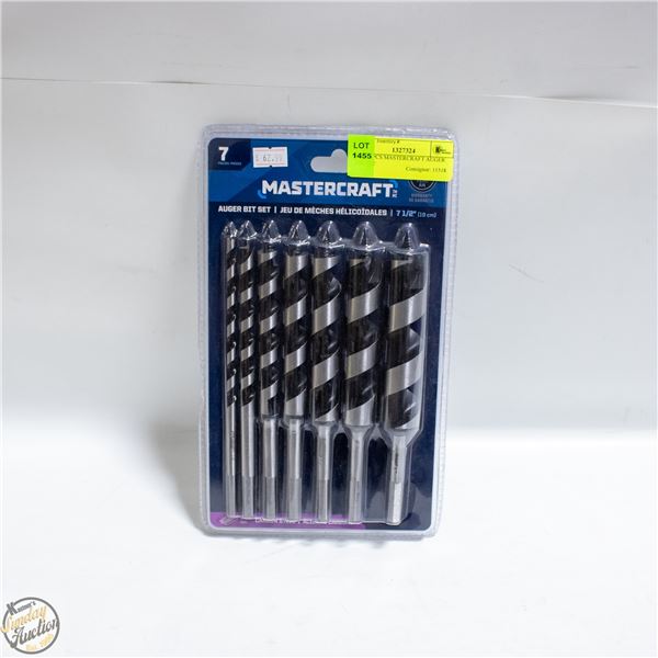 NEW 7PCS MASTERCRAFT AUGER BIT SET