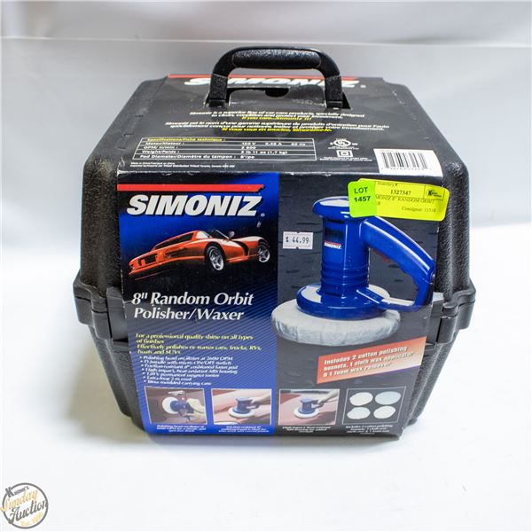 NEW SIMONIZ 8" RANDOM ORBIT POLISHER