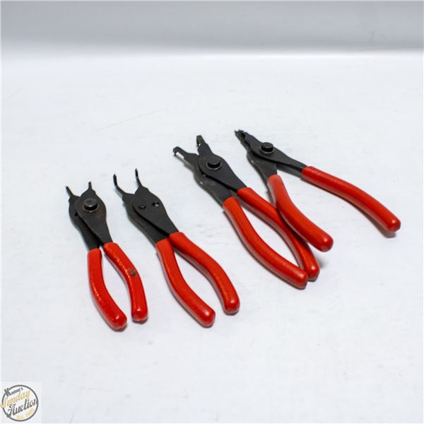 LOT OF SNAP-ON SNAP RING PLIERS