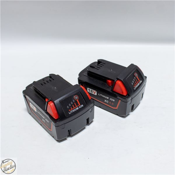 2 X 5.0 BATTERIES
