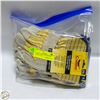 Image 1 : 5 PAIRS OF ONE SIZE LEATHER WORK GLOVES