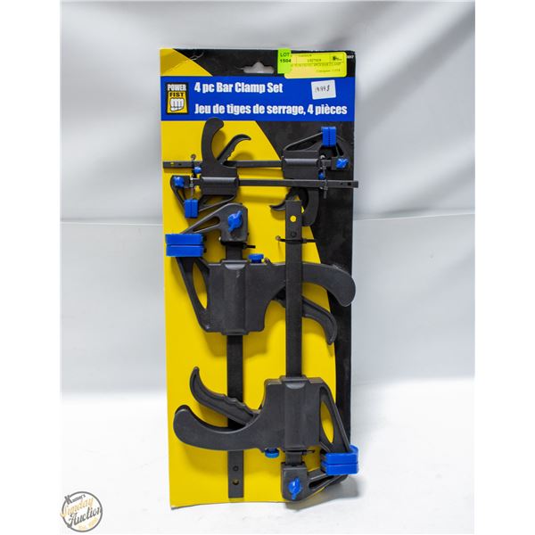 NEW POWERFIST 4PCS BAR CLAMP SET