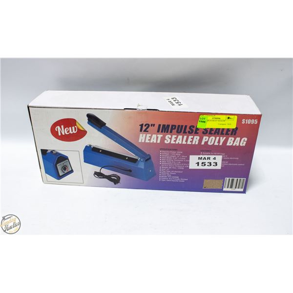 NEW 12 INCH HEAT SEALER