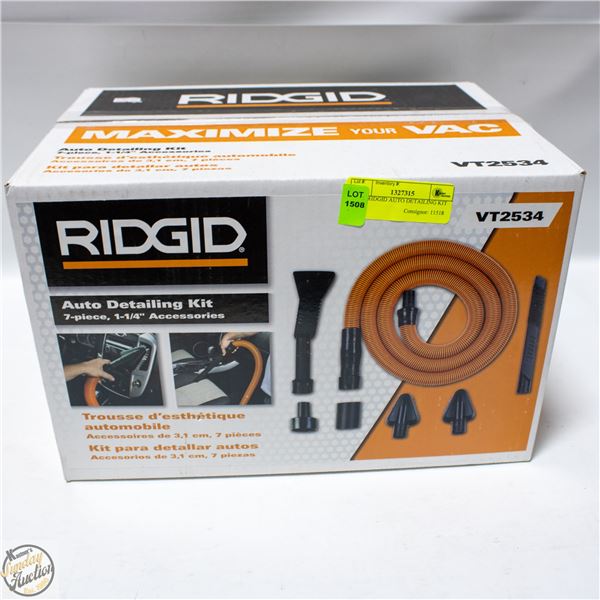 7PCS RIDGID AUTO DETAILING KIT