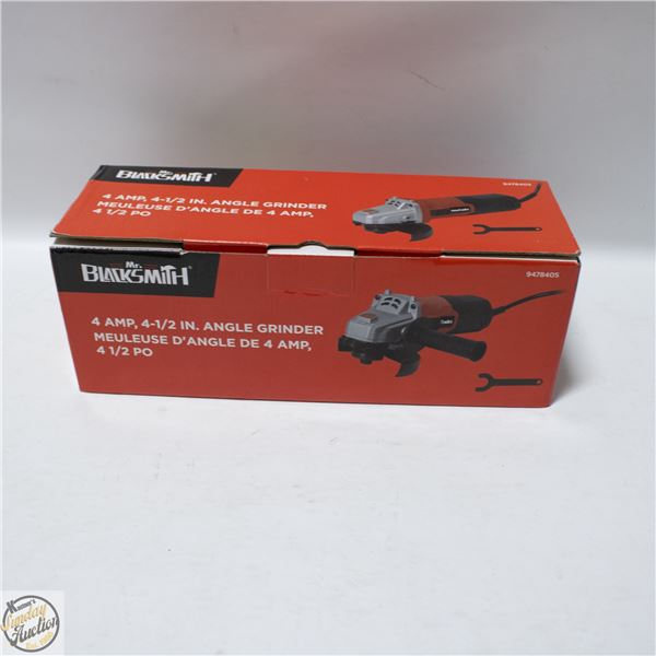 NEW MR. BLACKSMITH 4.5" ANGLE GRINDER