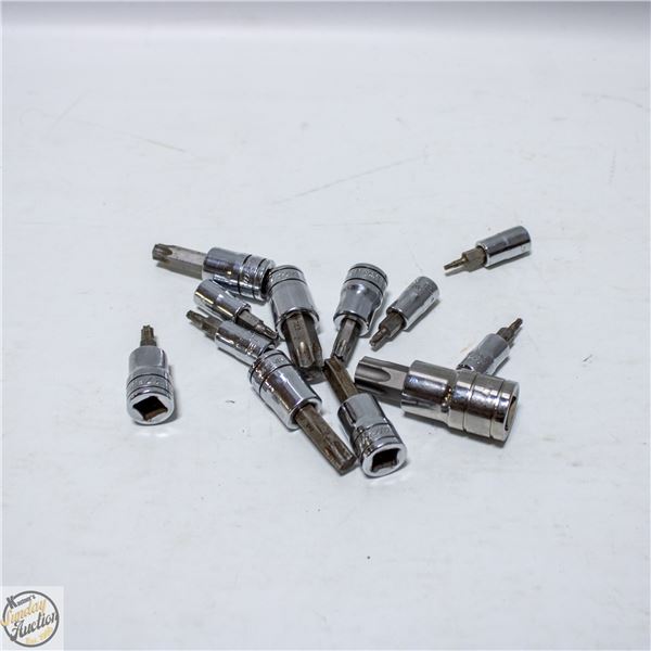 LOT OF SNAP-ON TORX SOCKETS