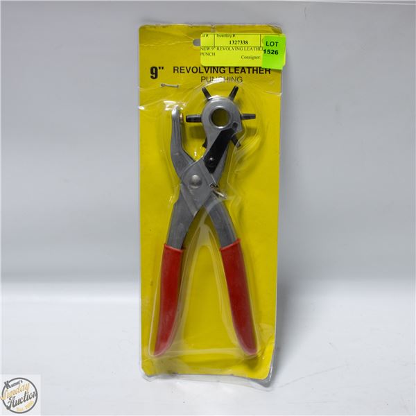 NEW 9" REVOLVING LEATHER PUNCH