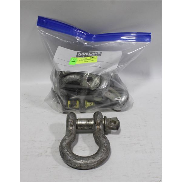 LOT OF 6 LIFTING SHACKLES