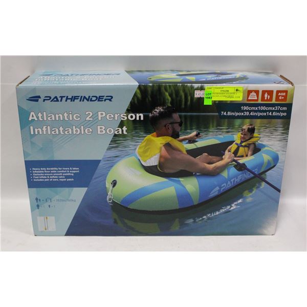 NEW PATHFINDER ATLANTIC 2 PERSON INFLATABLE BOAT