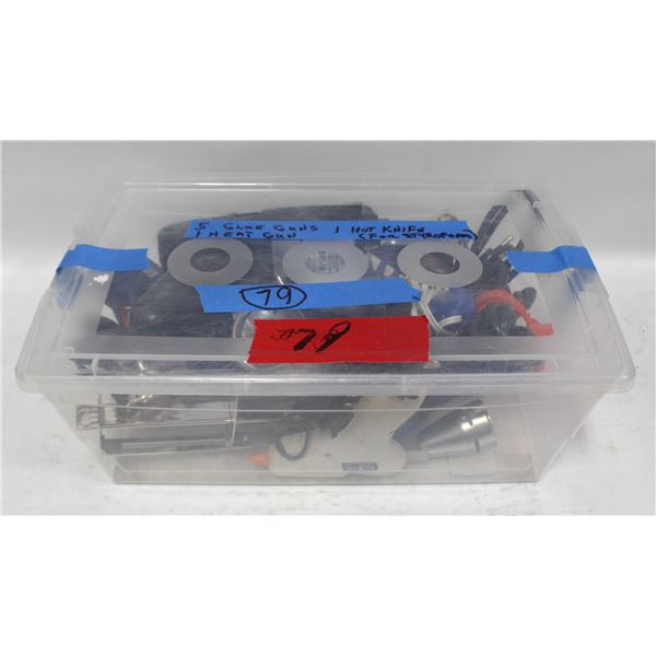 5 GLUE GUNS HEAT GUN HOT KNIFE