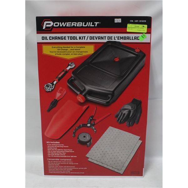 NEW POWERBUILT OIL CHANGE TOOL SET