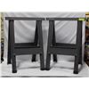 Image 1 : LOT OF 2 SAWHORSES, 27" HEIGHT, FOLDING