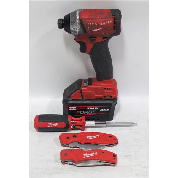 FLAT OF MILWAUKEE POWER TOOLS - HAND TOOLS