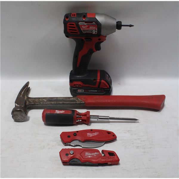 MILWAUKEE CORDLESS DRILL WORKING AND HAND TOOLS