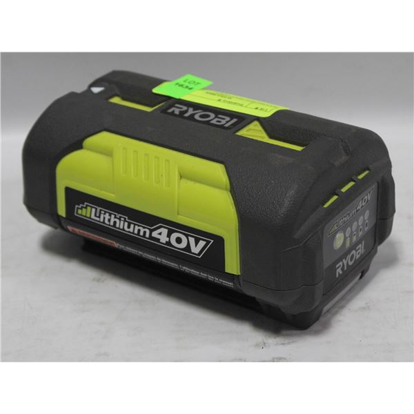 RYOBI 40V BATTERY