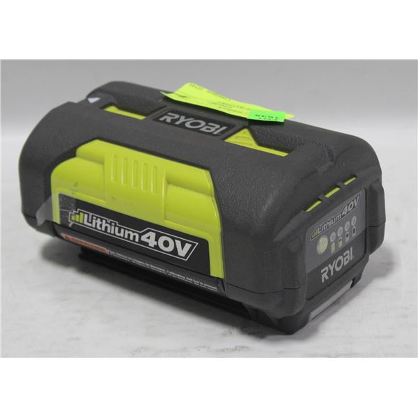 RYOBI 40V BATTERY