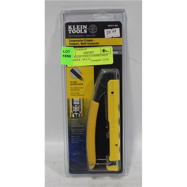 NEW KLEIN TOOLS COMPRESSION CREIMPER - MULTI