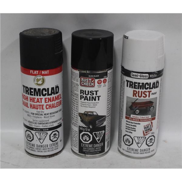 3PK RUST SPRAY PAINT