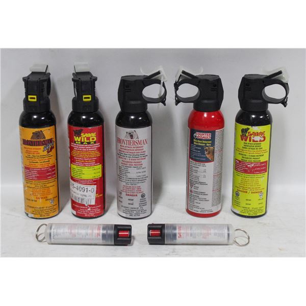 FLAT OF 7 BEAR SPRAY CANS