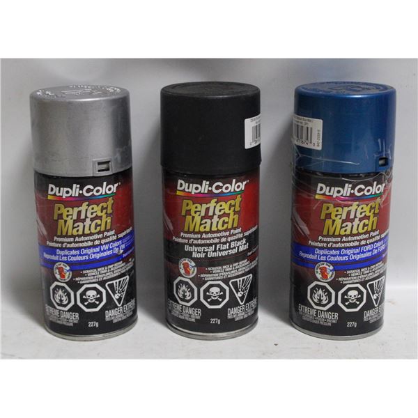 3PK DUPLICOLOR SPRAY PAINT