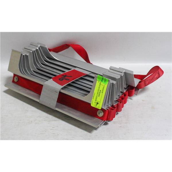 ALUMINUM ESCAPE LADDER 10 STEP