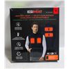 Image 1 : NEW 32 HEAT RECHARGEABLE HEATED VEST, SIZE MED