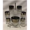 Image 1 : VINTAGE MCM FERRIS WHEEL GLASS BAR SET