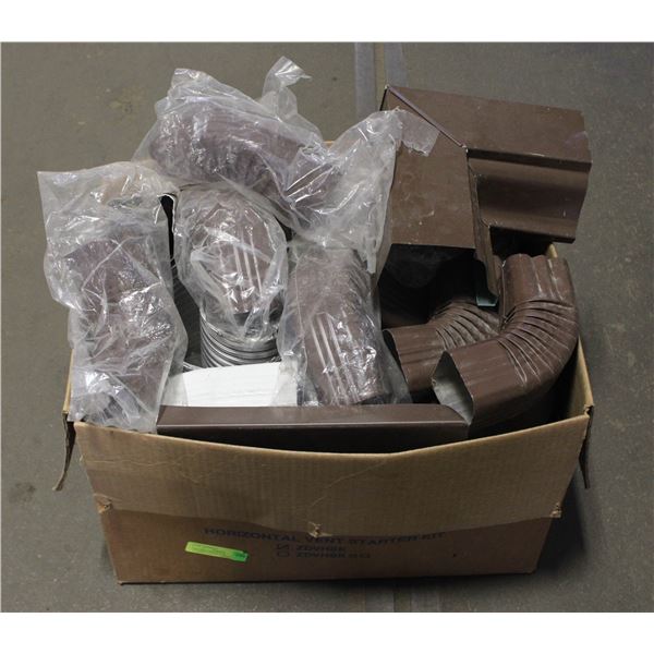 BOX OF EAVESTROUPH CORNERS+CONNECTORS ETC