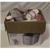 Image 1 : BOX OF DISPOSABLE CUTLERY/CUPS/PLATES ETC