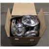 Image 1 : LARGE BOX OF 18 VINTAGE BRANDED HUB CAPS