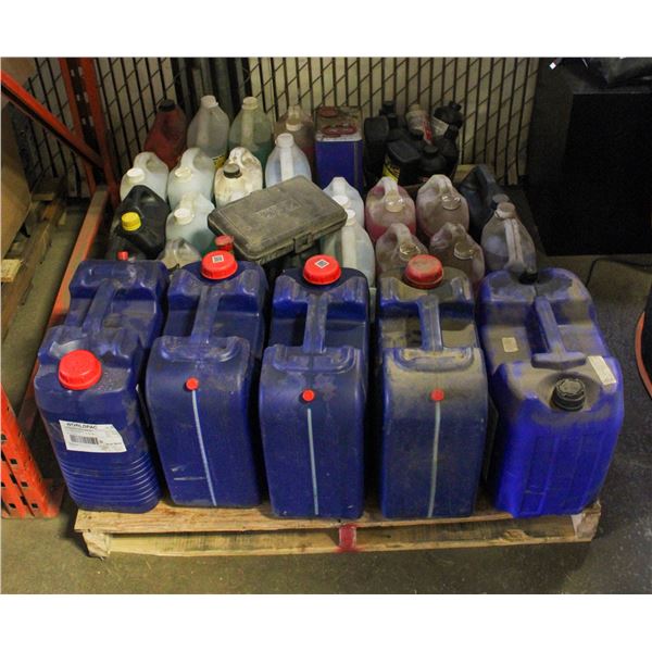 PALLET OF UNCLAIMED ITEMS MAINLY JUGS OF ASSORTED