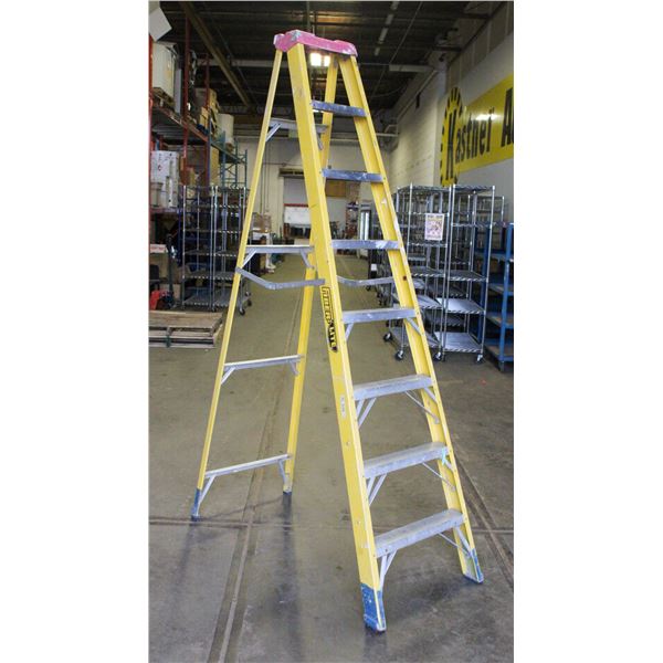 YELLOW A-FRAME FIBRE-LITE 8FT LADDER