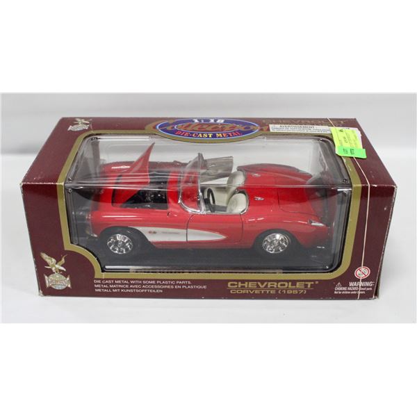 1:18 SCALE 1957 CHEVROLET CORVETTE DIECAST