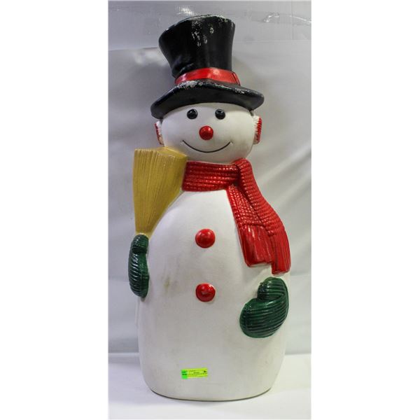 VINTAGE BLOW MOLD SNOWMAN MADE IN CANADA