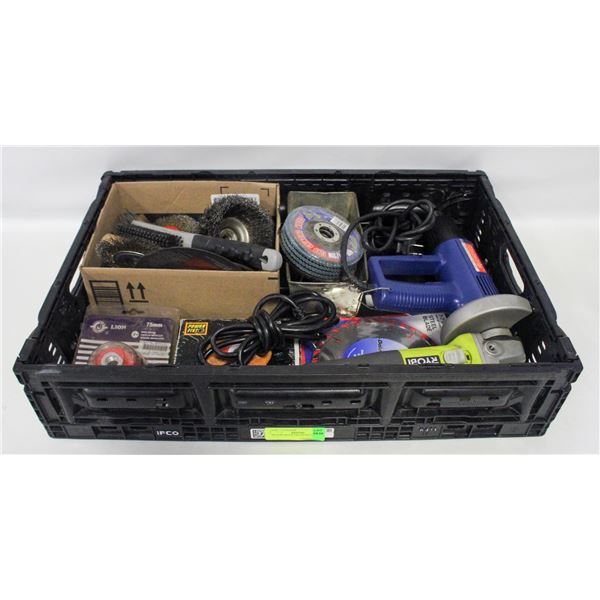 BLACK SMALL CRATE FILLED WITH