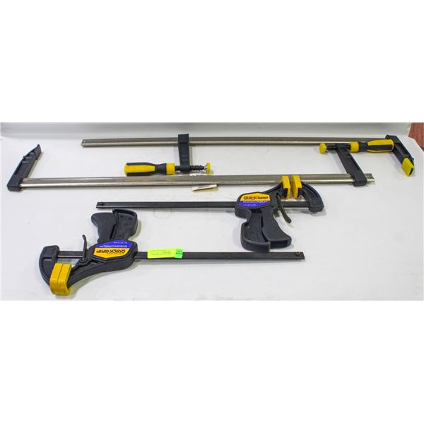 4 WORKSHOP CLAMPS