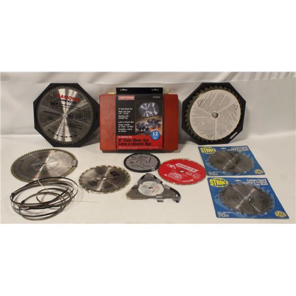 DADO BLADE SET + VARIOUS SAW BLADES