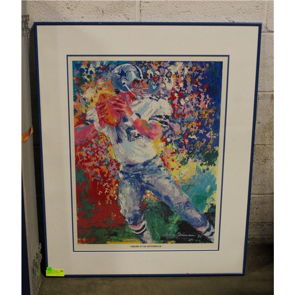AMERICA'S QUARTERBACK WATERCOLOR PRINT