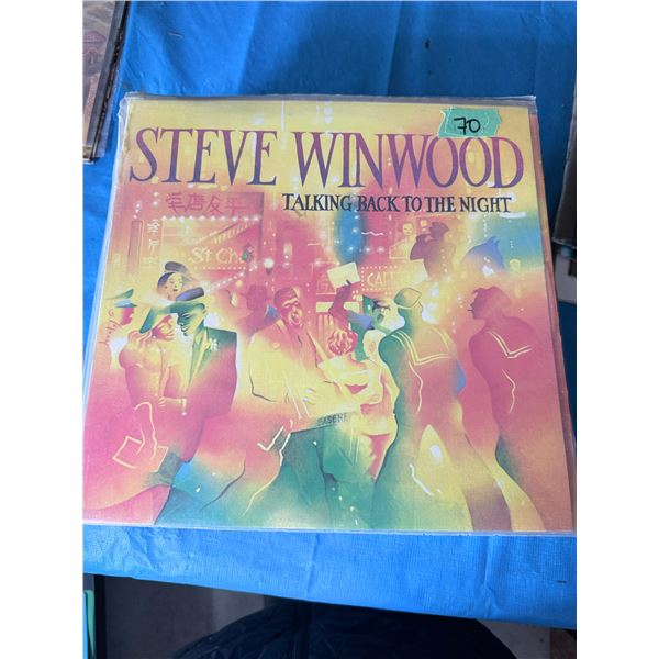 STEVE WINWOOD TALKING BACK TO THE NIGHT VINYL RECORD