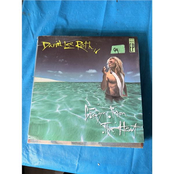 DAVID LEE ROTH CRAZY FROM THE HEAT FOUR-CUT EP VINYL RECORD