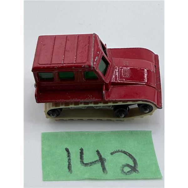 LESNEY/MATCHBOX NO. 35 SNOW-TRAC – RED WITH CREAM TRACKS
