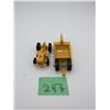 Image 1 : LESNEY NO. 1 YELLOW DIECAST MODEL TRACTOR AND SCRAPER