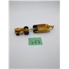 Image 3 : LESNEY NO. 1 YELLOW DIECAST MODEL TRACTOR AND SCRAPER