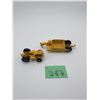 Image 4 : LESNEY NO. 1 YELLOW DIECAST MODEL TRACTOR AND SCRAPER