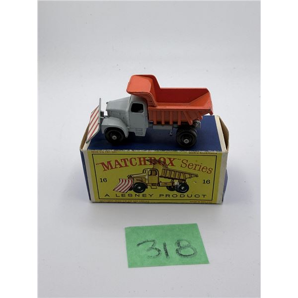 LESNEY/MATCHBOX SERIES NO. 16 SCAMMELL SNOW PLOUGH DIECAST TRUCK