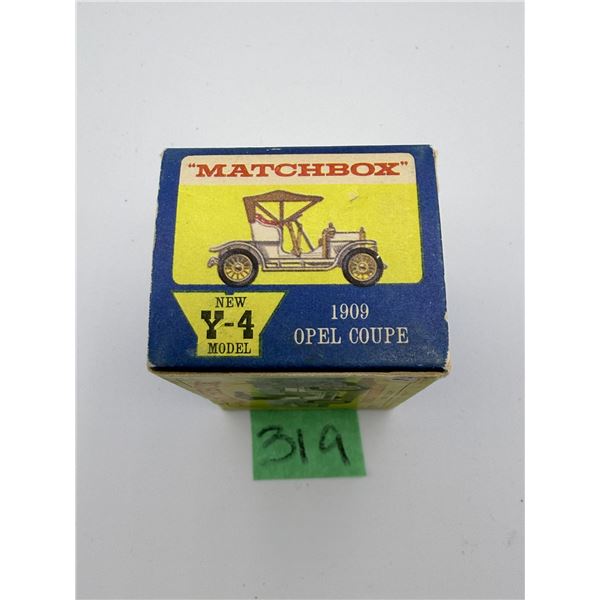 LESNEY/MATCHBOX MODELS OF YESTERYEAR Y-4 1909 OPEL COUPE DIECAST