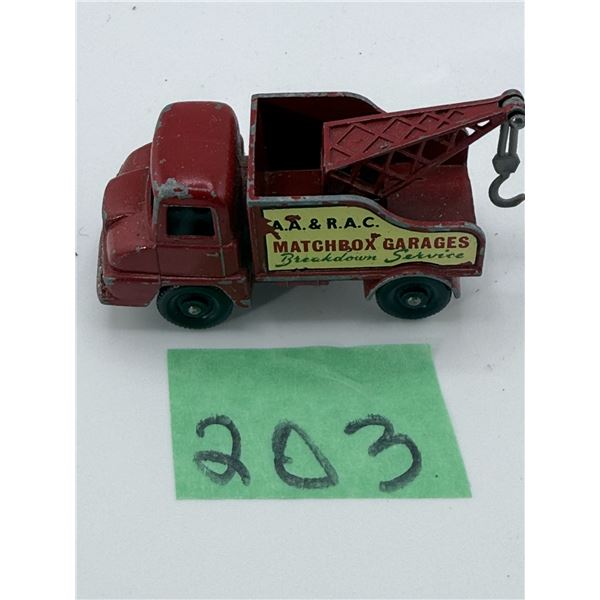 LESNEY/MATCHBOX NO. 13 DIECAST THAMES TRADER WRECK TRUCK
