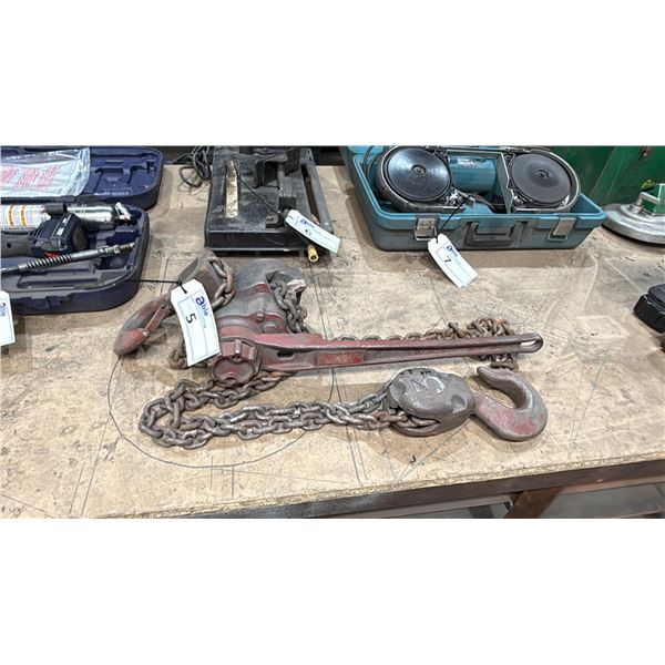 RED 3 TON HEAVY DUTY LEVER CHAIN HOIST