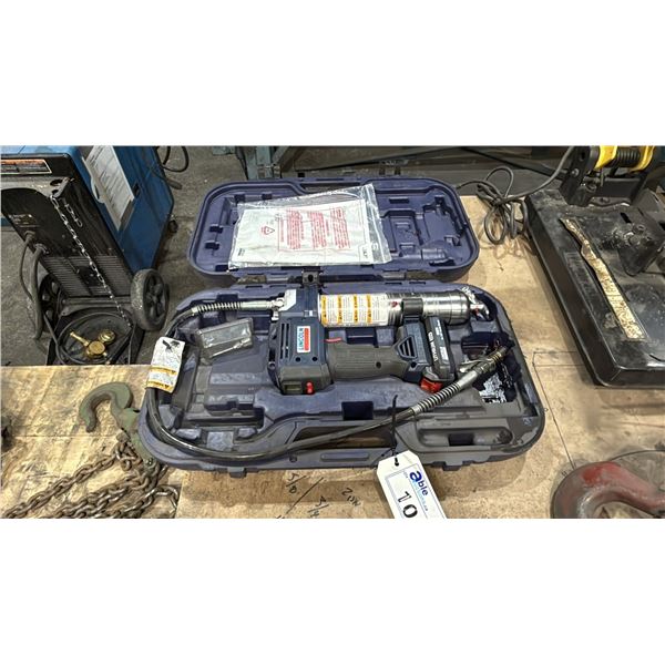 LINCOLN CORDLESS POWERLUBER GREASE GUN IN HARD TRANSPORT CASE